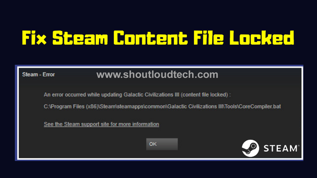 steam content file locked error
